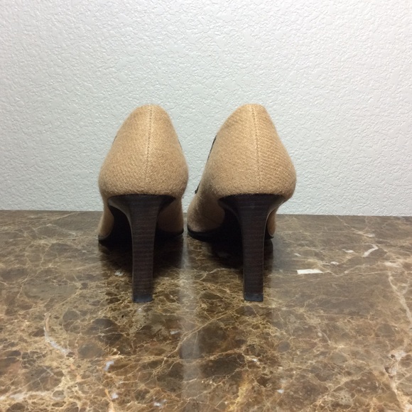 Ralph Lauren Nora Wool Heel Leather Bow Detail - Picture 3 of 5